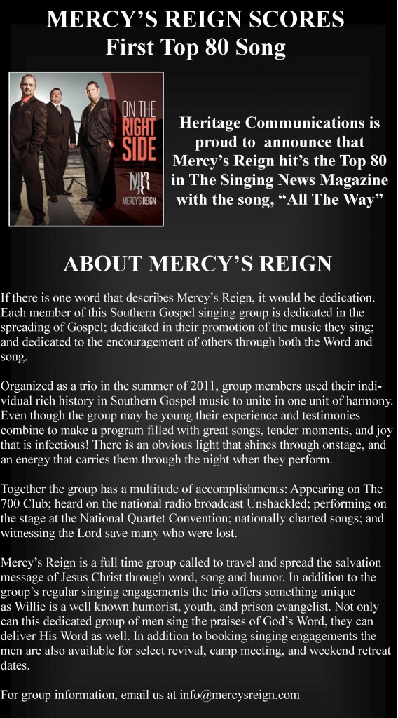 Mercys Reign PRESS RELEASE